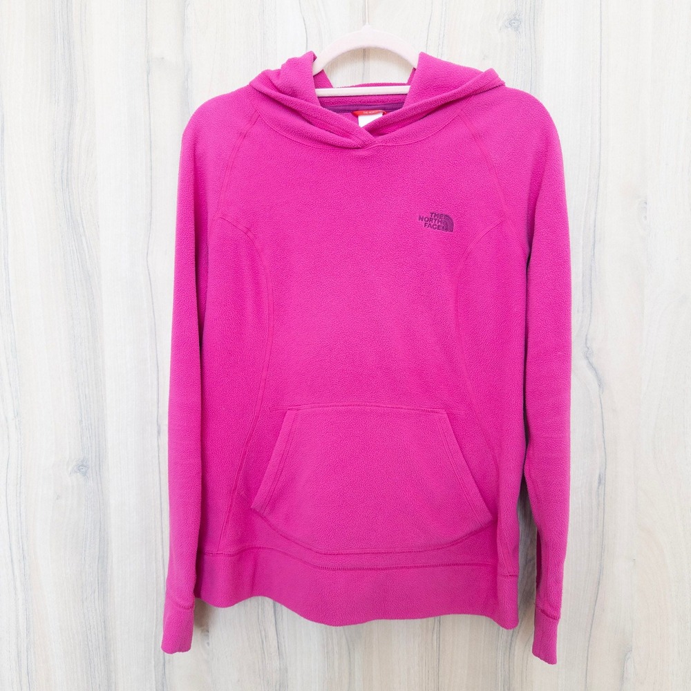 The North Face Womens Fleece Hoodie Size S Pink Athleisure Outdoor Gorpcore Cozy